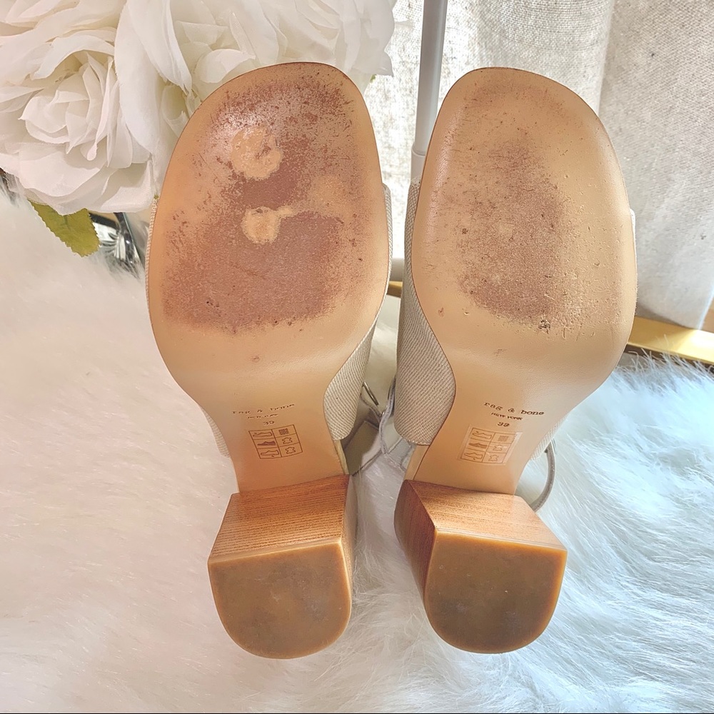 RAG & BONE LEIGH NATURAL OPEN TOE SANDALS SIZE 9 - Picture 16 of 16